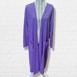 LULAROE SARAH XL WOMENS CARDIGAN NWT PURPLE (1196)